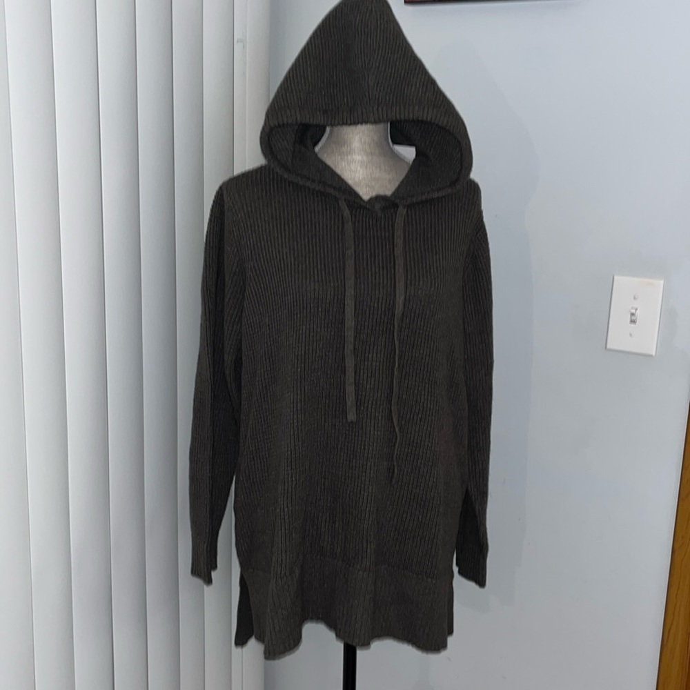 Sonoma Waffle Knit Sweater NWT Tunic sweater w/ hood XXL.  Super Soft material